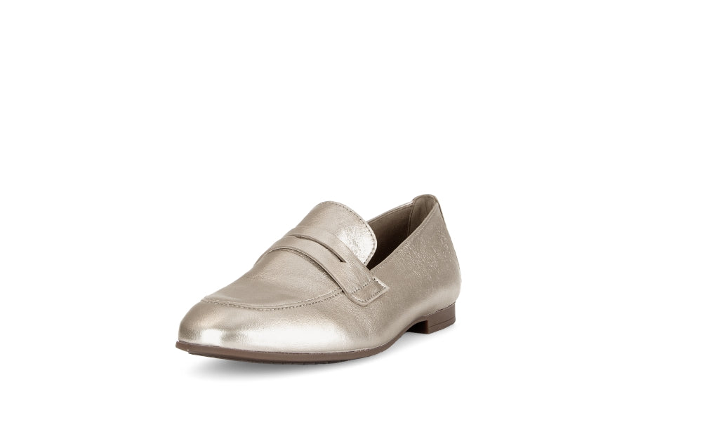 Gabor Gold Flat Loafer|8521362