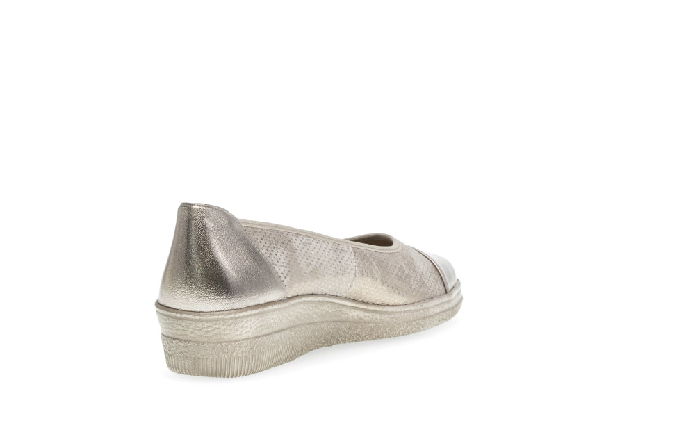 Gabor Metallic Bronze Mini Wedge Pump|8604262