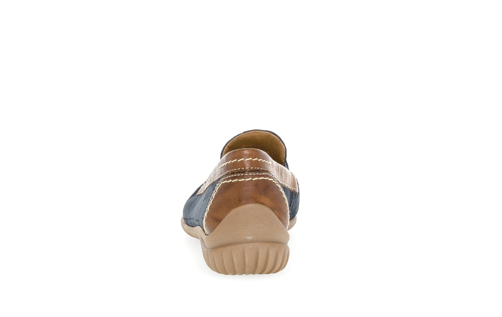 Gabor Navy and Tan Comfort Slip On|8609046B