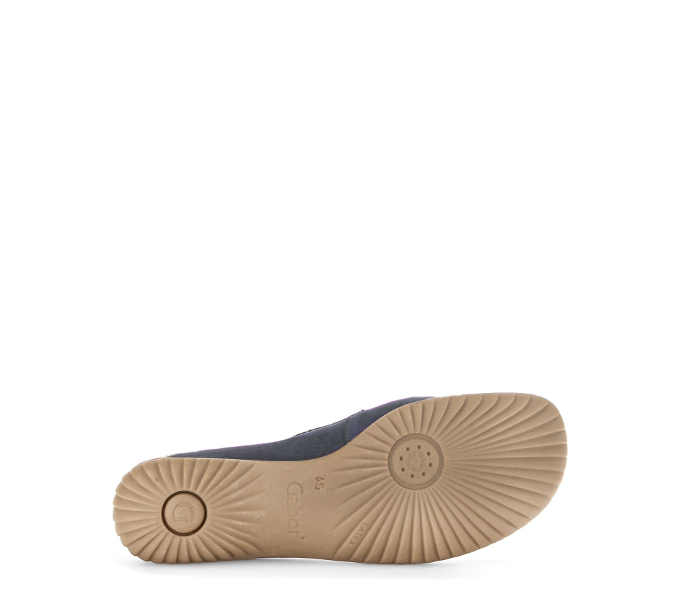 Gabor Navy and Tan Comfort Slip On|8609046B