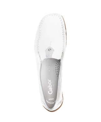 Gabor White and Silver Comfort Slip On|8609050W