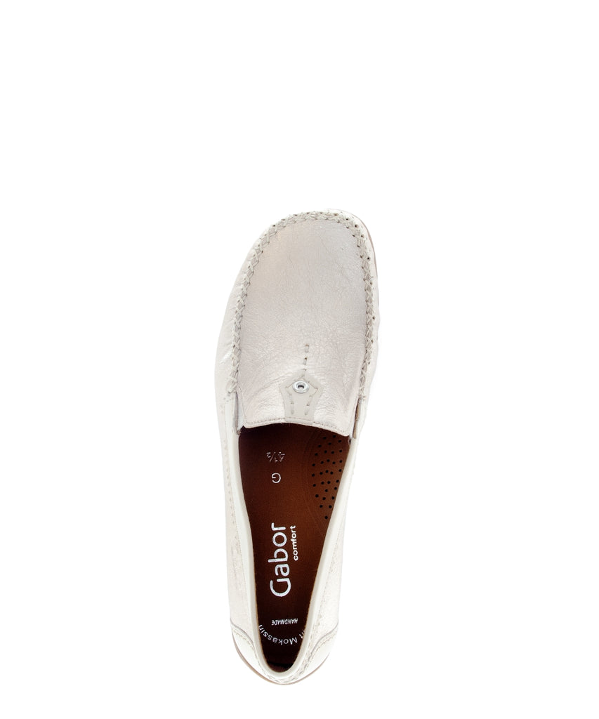 Gabor Light Gold Wide Fit Slip On|8609082