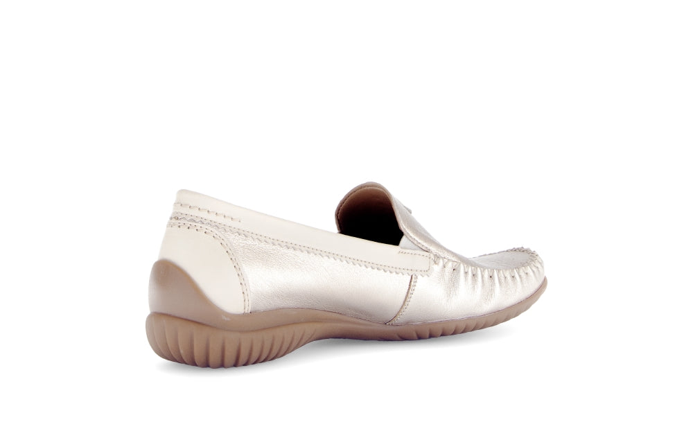 Gabor Light Gold Wide Fit Slip On|8609082