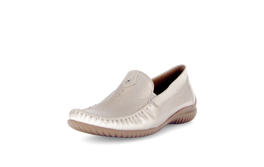 Gabor Light Gold Wide Fit Slip On|8609082