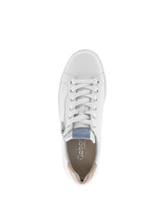 Load image into Gallery viewer, White sneaker with brand logo on a white background
