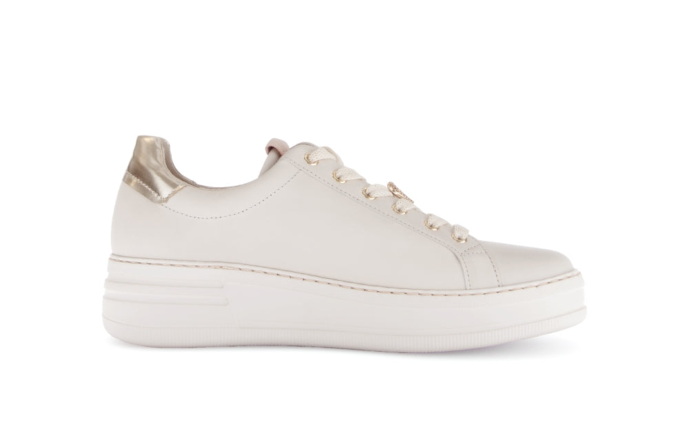 Gabor Beige Comfort Platform Trainer|8639653