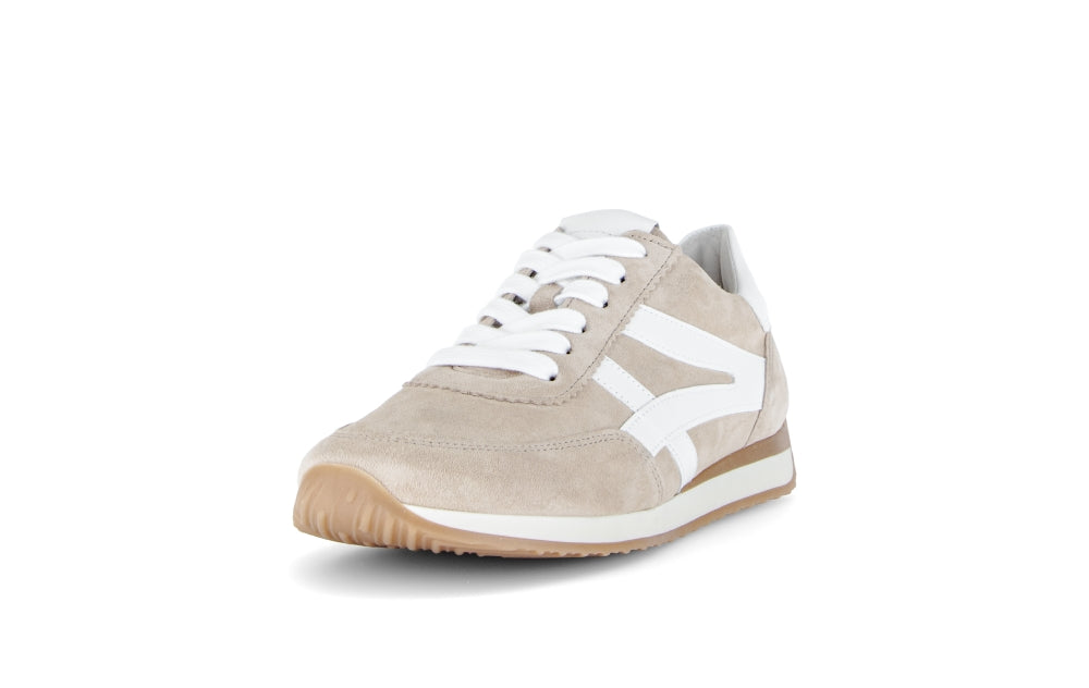Gabor Soft Beige Suede Trainer |8655633
