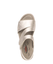 Load image into Gallery viewer, Rolling Soft Gold Mini Wedge Sandal|8681380
