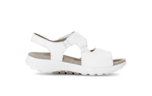 Load image into Gallery viewer, Rolling Soft White Strap Wedge Sandal|8681550
