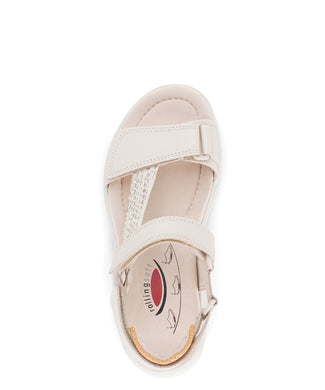 Rolling Soft Cream and Snake Print Wedge Sandal|8683354