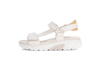 Rolling Soft Cream and Snake Print Wedge Sandal|8683354