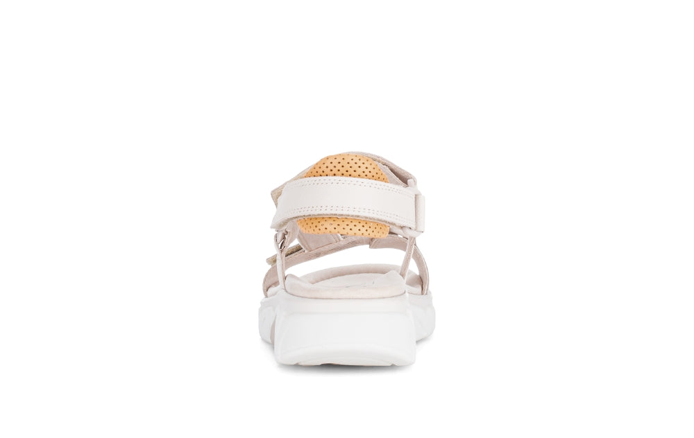 Rolling Soft Cream and Snake Print Wedge Sandal|8683354