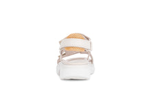 Load image into Gallery viewer, Rolling Soft Cream and Snake Print Wedge Sandal|8683354
