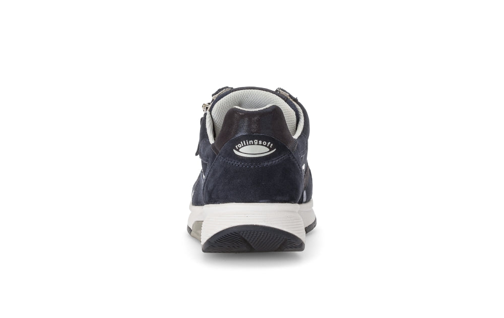 Rolling Soft Navy Nubuck Comfort Trainer|8687836