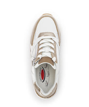 Load image into Gallery viewer, Rolling Soft White, Gold and Leo Print Trainer|8687853
