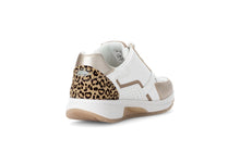 Load image into Gallery viewer, Rolling Soft White, Gold and Leo Print Trainer|8687853
