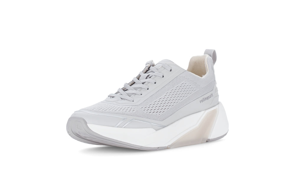 Rolling Soft Light Grey Wedge Trainer|8691251