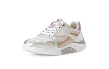 Load image into Gallery viewer, Rolling Soft Metallic Leather and Fabric Trainer|8692553
