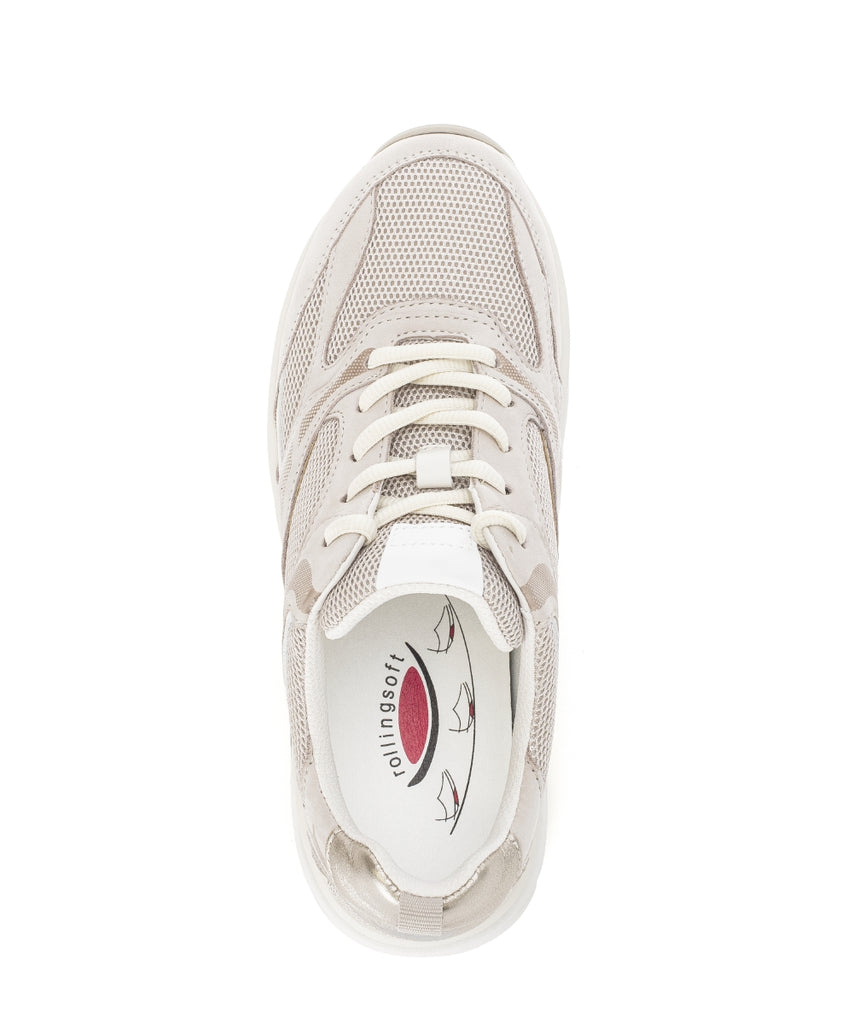 Rolling Soft Beige Wedge Trainer| 8693631