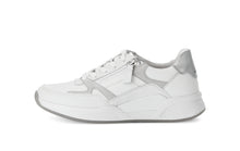 Load image into Gallery viewer, Rolling Soft White and Silver Mini Wedge Trainer|8695850
