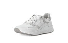 Load image into Gallery viewer, Rolling Soft White and Silver Mini Wedge Trainer|8695850
