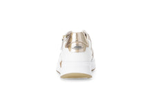 Load image into Gallery viewer, Rolling Soft White and Taupe Wedge Trainer|8695852
