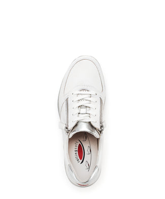 Rolling Soft White and Silver Comfort Trainer|8696851W
