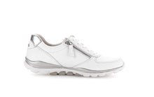 Load image into Gallery viewer, Rolling Soft White and Silver Comfort Trainer|8696851W
