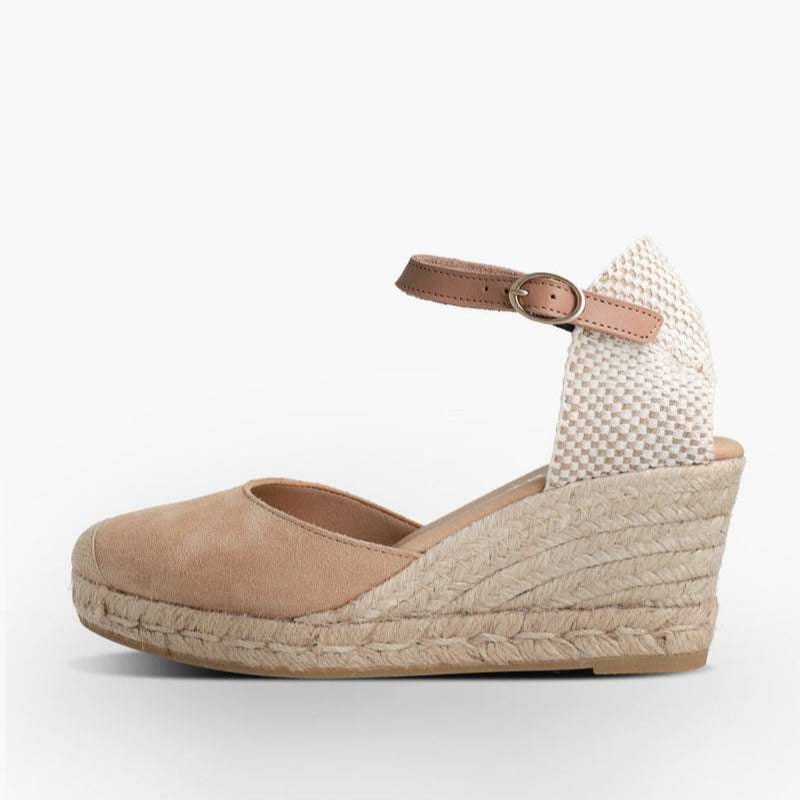 Genuins Carina Almond Wedge Espadrille|G105914 