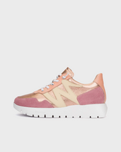 Load image into Gallery viewer, Wonders Pink and Yellow Wedge Trainer|A24101B
