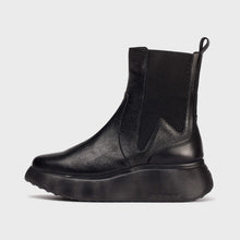 Load image into Gallery viewer, Wonders Black Platform Chelsea Ankle Boot|A3632NE

