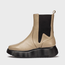 Load image into Gallery viewer, Wonders Taupe Leather Chelsea Ankle Boot|A3632TA
