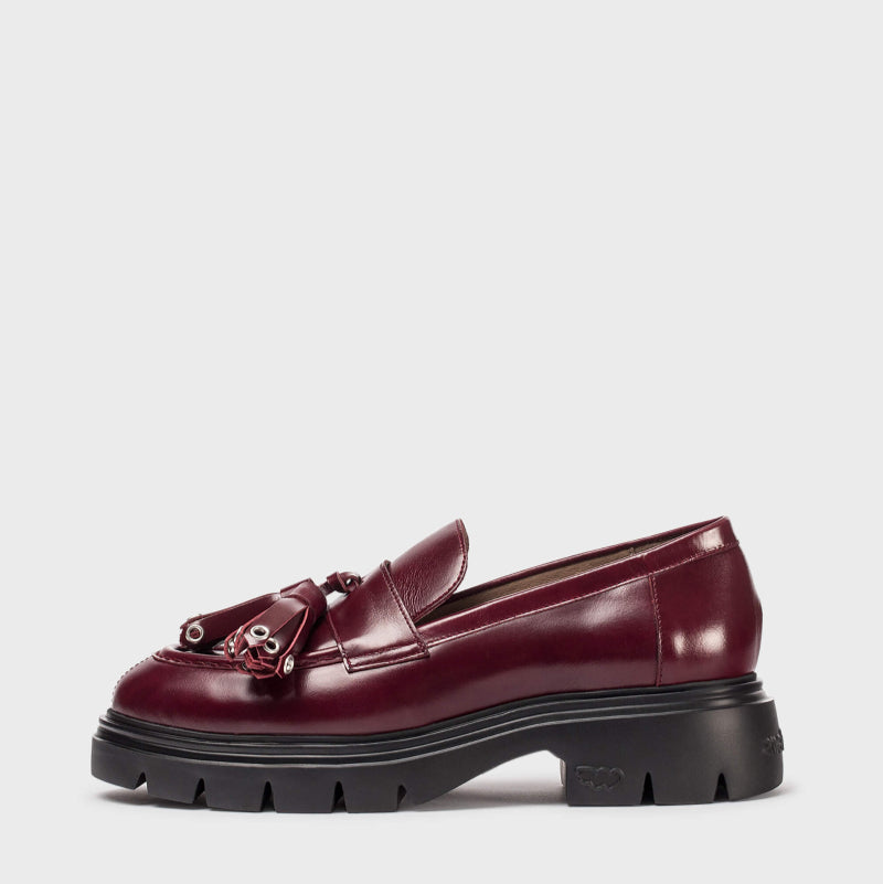 Wonders Bordo Leather Loafer|A4303BU