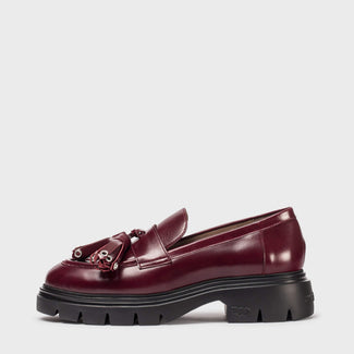 Wonders Bordo Leather Loafer|A4303BU