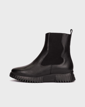 Wonders Black Chelsea Boot|A4422NE