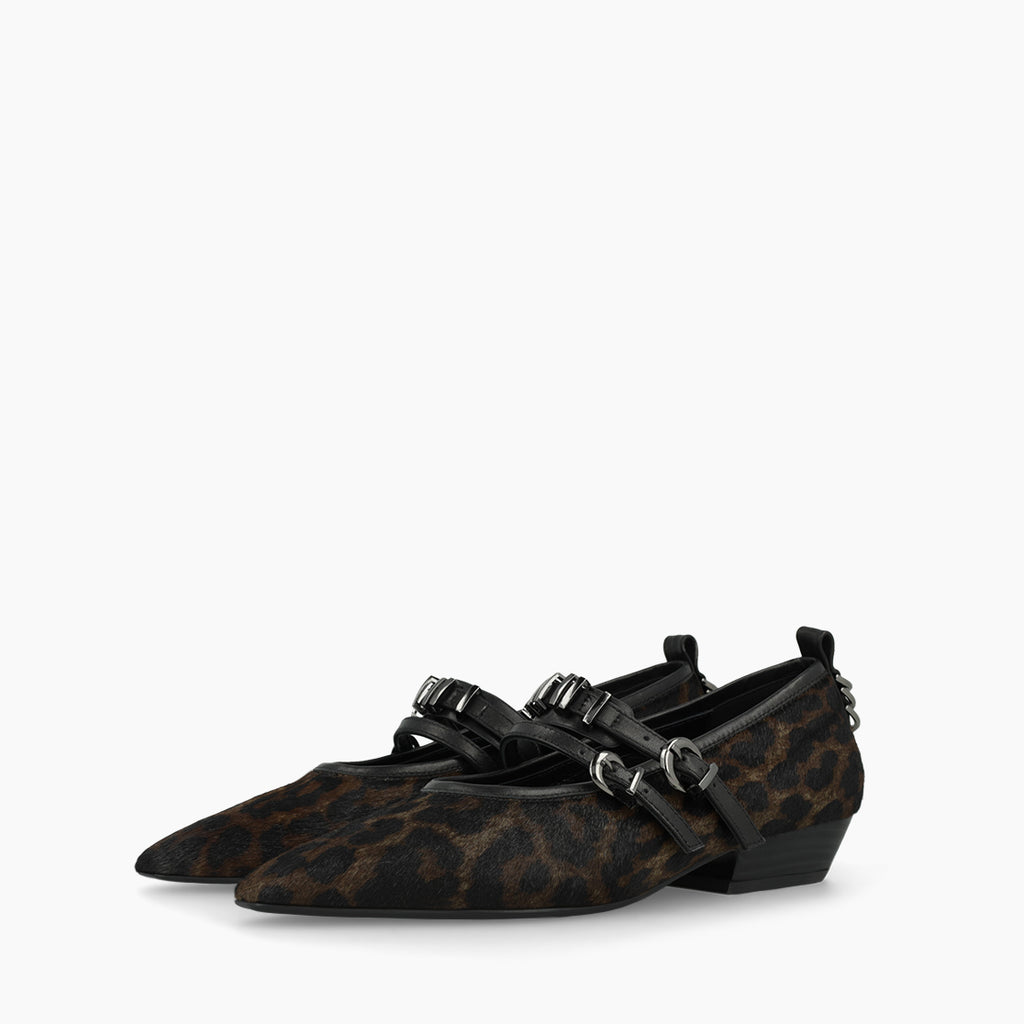 Lodi Leo Print Mary Jane|ELENAMUL