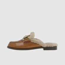 Load image into Gallery viewer, Lodi Soft Brown Leather Fur Lined Slipper|GOZ5695CA
