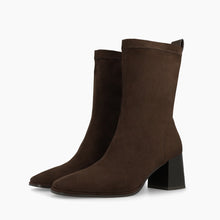 Load image into Gallery viewer, Lodi Brown Sock Ankle Boot|HEKABR
