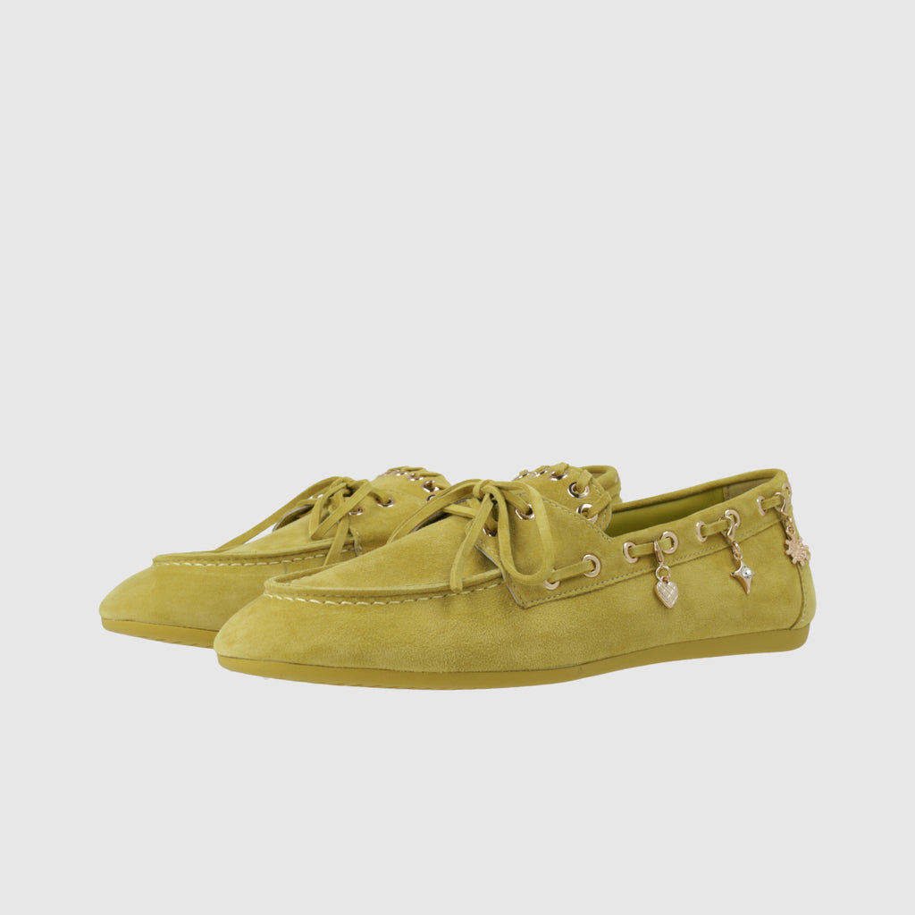 Lodi Green Suede Moccasin|NAKURUC2