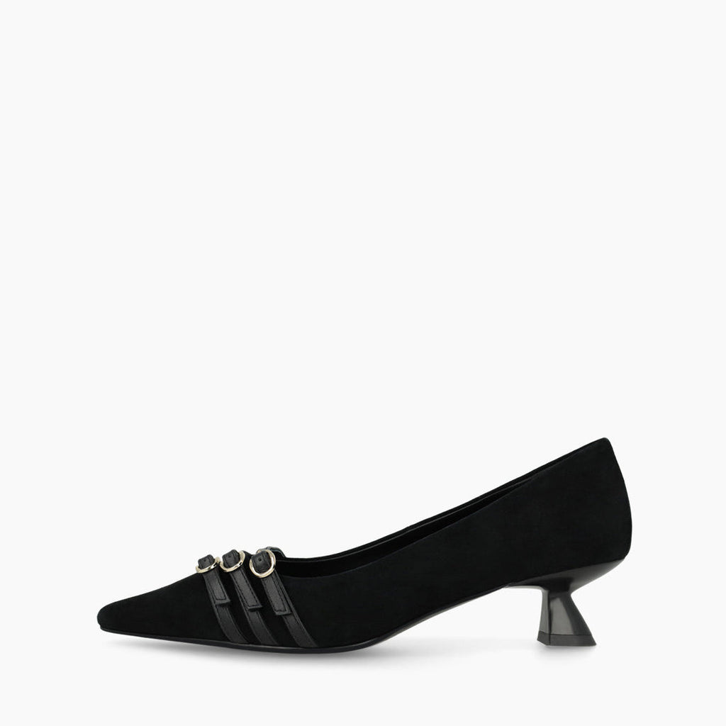 Lodi Black Kitten Heel Pump |ROMABLK
