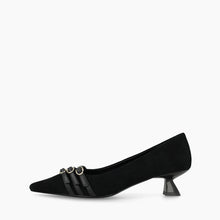 Load image into Gallery viewer, Lodi Black Kitten Heel Pump |ROMABLK
