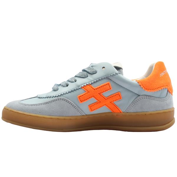 Another Trend Blue and Orange Suede Trainer|A0320429