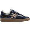 Load image into Gallery viewer, Another Trend Blue Metallic and Suede Trainer|A0348727
