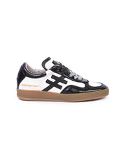 Load image into Gallery viewer, Another Trend White and Black Patent Trainer|A0349391
