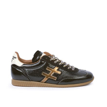 Load image into Gallery viewer, Another Trend Black Patent and Gold Trainer|A0784705
