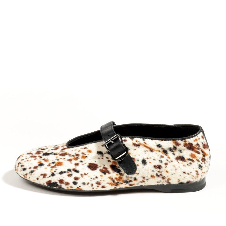 KMB Cow Print Mary Jane |A7527P