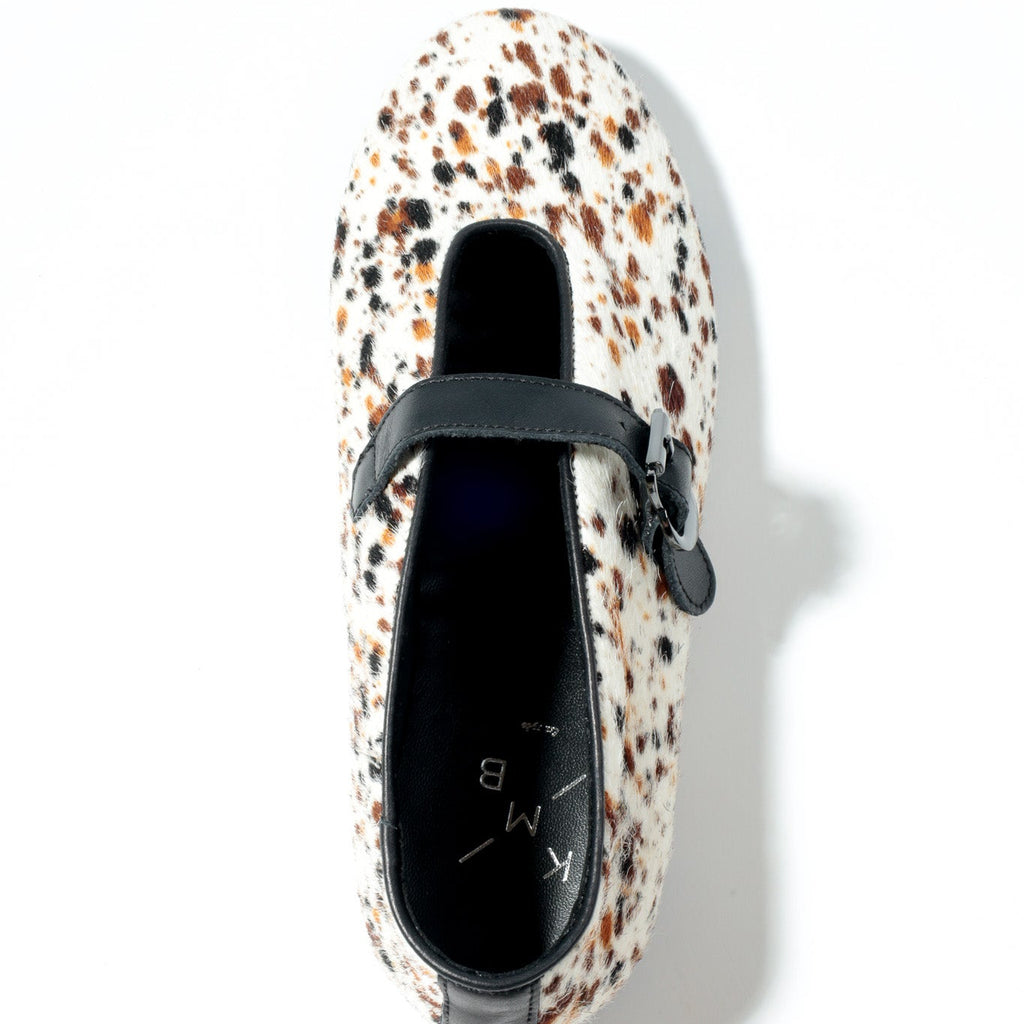 KMB Cow Print Mary Jane |A7527P