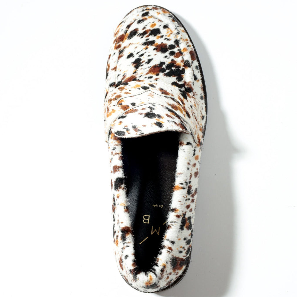 KMB Cow Print Loafer|A7549P