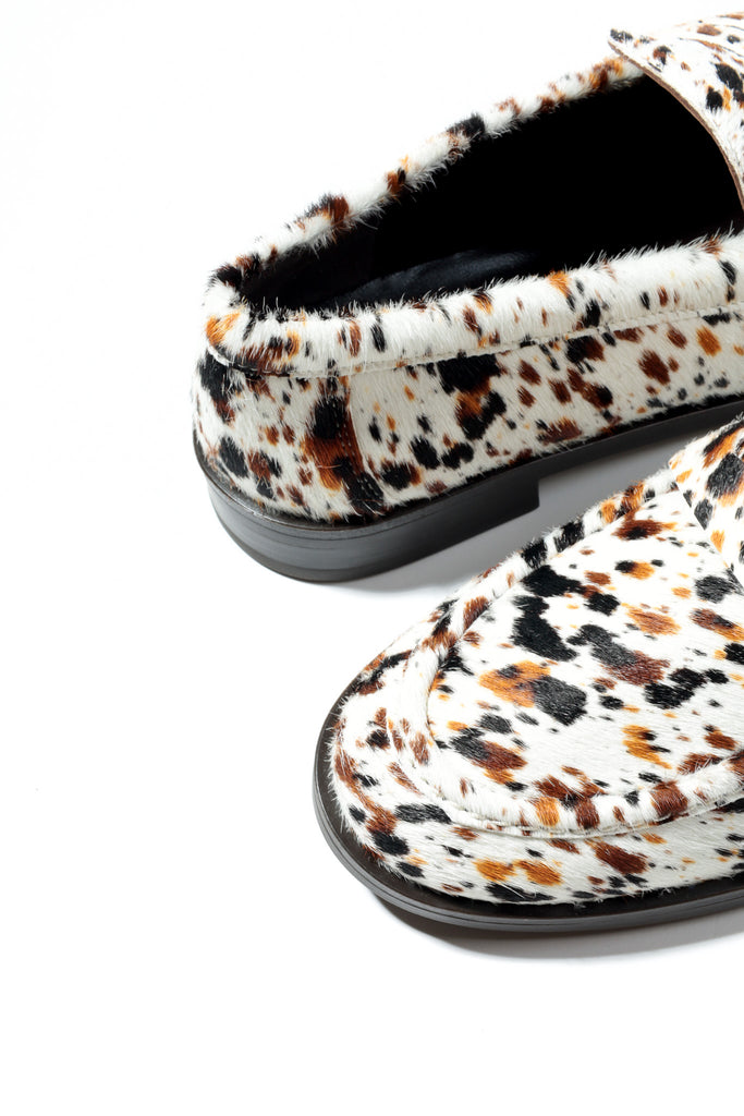 KMB Cow Print Loafer|A7549P