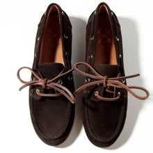 Load image into Gallery viewer, KMB Soft Dark Brown Suede Moccasin|A7600D
